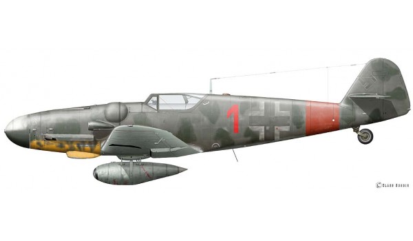 Messerschmitt Bf 109 G-6,  Manfred Dieterle, May 1944